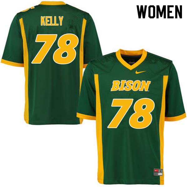 Women #78 Michael Kelly North Dakota State Bison College Football Jerseys Sale-Green
